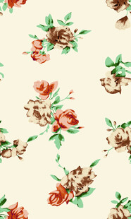 复古花卉图案纹理背景