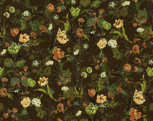 复古花卉图案背景