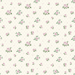 粉色小花简约无缝图案