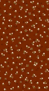 棕色底白点碎花图案