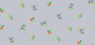 多彩小鸟花卉图案背景