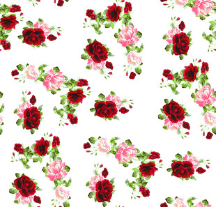 花卉图案背景 色彩绚丽