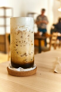 冰咖啡特写