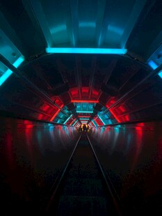 科幻风隧道场景