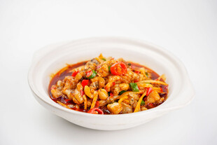 香辣可口的美味炒牛蛙