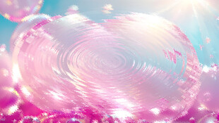 梦幻粉色气泡浪漫背景图