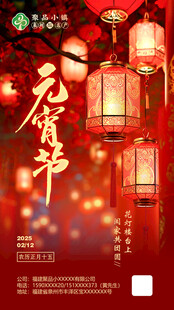 喜庆元宵节灯笼装饰图