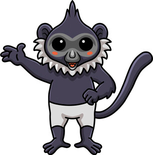 可爱卡通猴子形象