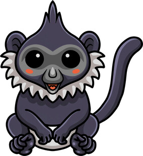 可爱卡通小猴形象