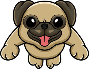 可爱哈巴狗卡通形象