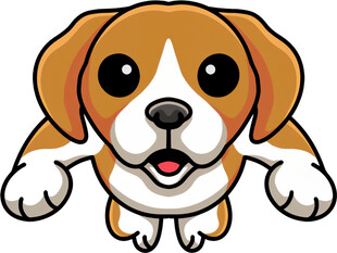 可爱小狗卡通形象