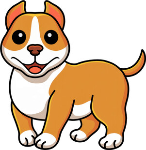 可爱卡通小狗形象