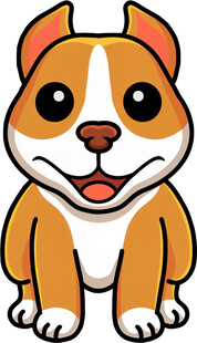 可爱卡通小狗形象