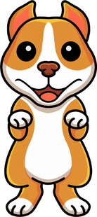 可爱小狗卡通形象