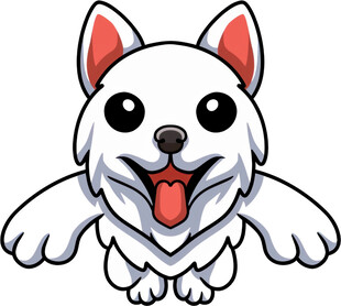 可爱飞天小狗卡通形象