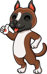 俏皮狗狗举爪打招呼