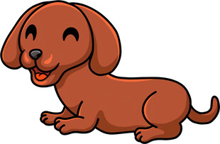 趴着的可爱棕色小狗