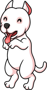 可爱小狗站立卖萌