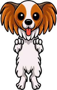 可爱站立小狗卡通形象