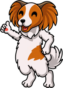 可爱小狗挥手示意