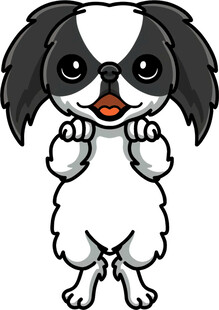 可爱小狗站立卖萌