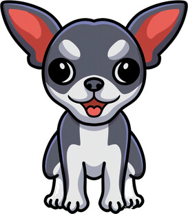 可爱吉娃娃卡通形象