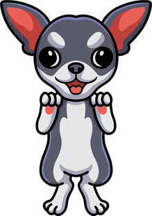 可爱吉娃娃卡通形象