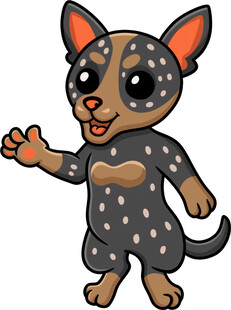 可爱斑点小狗卡通形象