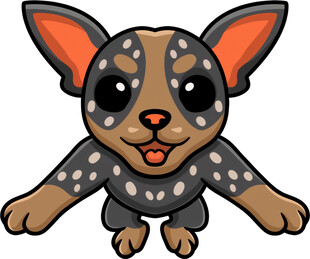 可爱斑点小狗卡通形象