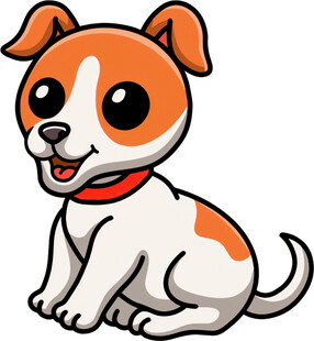 可爱卡通小狗形象