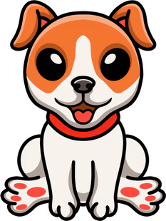 可爱小狗卡通形象