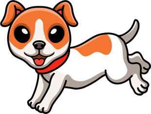 奔跑的可爱小狗