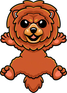 可爱卡通小狮子形象