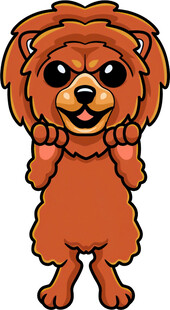 可爱卡通狮子形象