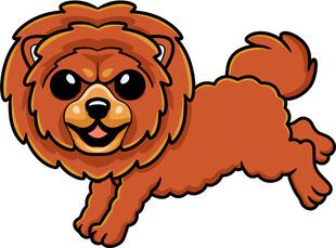 奔跑的棕色小狗