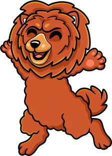 跳跃的欢乐棕熊