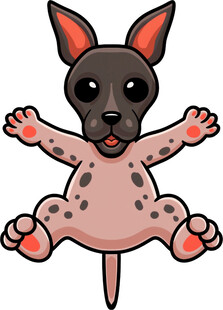 可爱卡通小狗坐姿形象