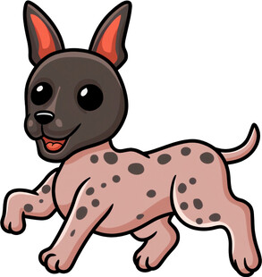 奔跑的斑点小狗