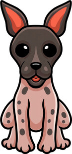 可爱斑点小狗卡通形象