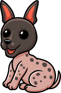 可爱斑点小狗卡通形象