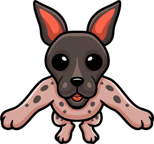 可爱斑点小狗卡通形象