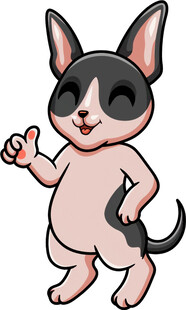 可爱小狗竖大拇指