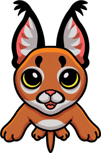 可爱卡通猞猁形象