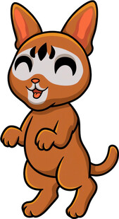 可爱卡通小狐狸形象