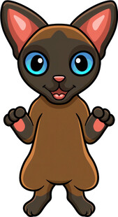 可爱卡通小猫形象