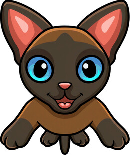 可爱卡通小猫形象