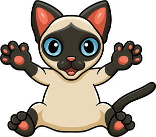 可爱猫咪张开爪子卖萌