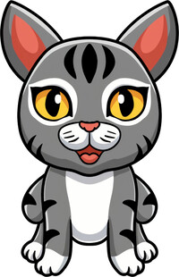 可爱卡通小猫形象