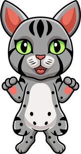 可爱卡通小猫形象