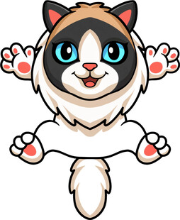 可爱猫咪张开爪子卖萌